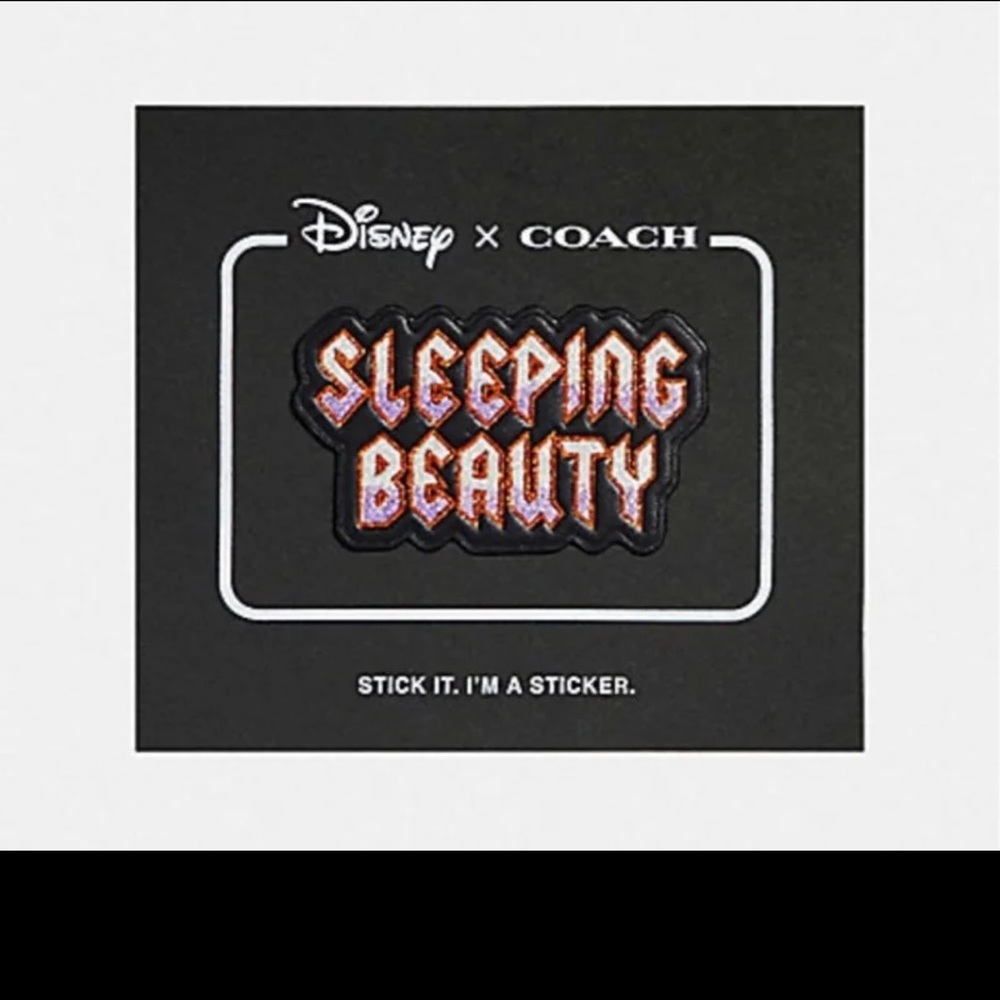 DISNEY X COACH SLEEPING BEAUTY STICKER NWT